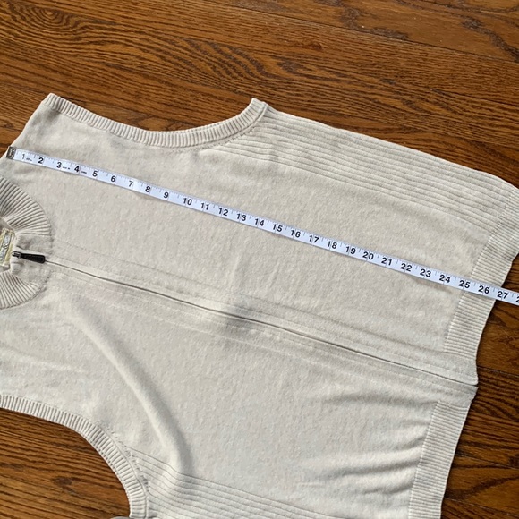 OCEAN & COAST | 100% Cotton Cream-colored Sweater Vest | Sz L - Picture 6 of 6